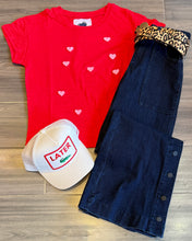 Load image into Gallery viewer, Just Madison - Madison Hearts Tee - Red