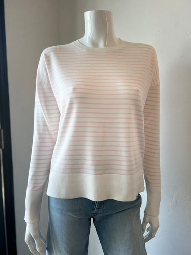 J Society - Sweet Stripe Sweater - Pink/White