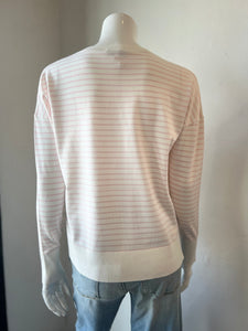 J Society - Sweet Stripe Sweater - Pink/White
