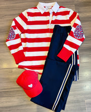 Load image into Gallery viewer, Shirty - Robbie Rugby - Red/Leopard