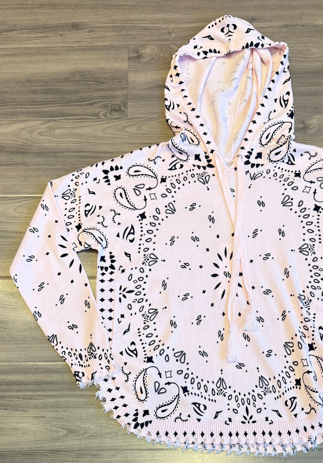 J Society - Bandana Distressed Hoodie - Petal – CAMI