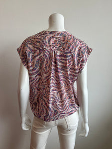 Veronica M- Woven Dolman Tee- Devi