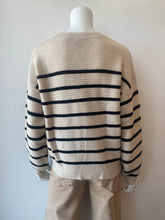 Load image into Gallery viewer, Sanctuary - Warmer Days Crew Sweater - Toasted Almond Stripe