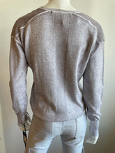 Load image into Gallery viewer, Blanc Noir V - Neck Huntress Sweater - Raindrops