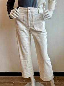 Sanctuary - The Marine Denim Pant - Bleached White