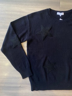 J Society - Star Sweatshirt Sweater - Black