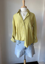 Load image into Gallery viewer, Bishop + Young - Palermo Button Up Shirt - Citron Stripe