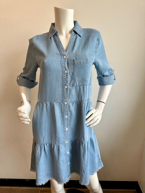 Melissa Nepton Nancy Dress - Medium Blue