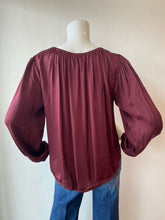 Load image into Gallery viewer, Velvet - Riana L/S Boho Top - Wild Berry