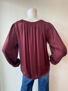 Velvet - Riana L/S Boho Top - Wild Berry