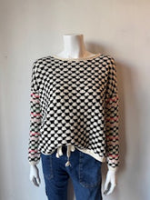 Load image into Gallery viewer, Zaket &amp; Plover - Checkerboard Sweater - Vanilla