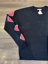 Load image into Gallery viewer, Lisa Todd - The Hook Up Sweater - Black