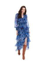 Load image into Gallery viewer, Allison New York - Joleen Maxi Dress - Blue Ikat