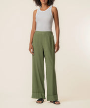 Load image into Gallery viewer, KUT From The Kloth - Meg Flat Front Elastic Waist Cuffed Pant - Dill