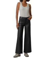 Load image into Gallery viewer, Kut From The Kloth - Meg High Rise Wide Leg Coated Jeans - Matte Black
