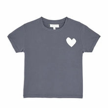 Load image into Gallery viewer, Kerri Rosenthal - Suke Tee Imperfect Heart - Carbon/White