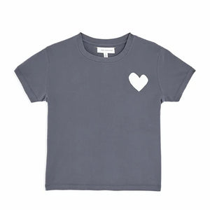 Kerri Rosenthal - Suke Tee Imperfect Heart - Carbon/White