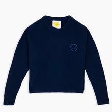 Load image into Gallery viewer, Kerri Rosenthal - Boyfriend Happy Every Thing Sweater - Indigo