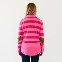 Load image into Gallery viewer, Kerri Rosenthal - Patchwork Pullover - Happy Stripes Neon Pink