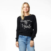 Load image into Gallery viewer, Kerri Rosenthal - Charli Queen of Hearts Sweater - Black