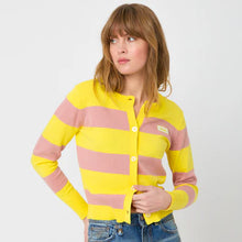 Load image into Gallery viewer, Kerri Rosenthal - Marina Stripe Cardigan - Rose/Citron