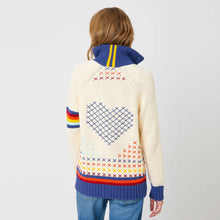 Load image into Gallery viewer, Kerri Rosenthal - Joy Imperfect Heart Sweater - Birch