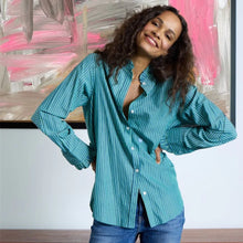 Load image into Gallery viewer, Kerri Rosenthal - Mia Ruffle Shirt - Ocean