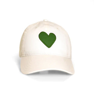 Kerri Rosenthal - Imperfect Heart Hat - Ecru/Green