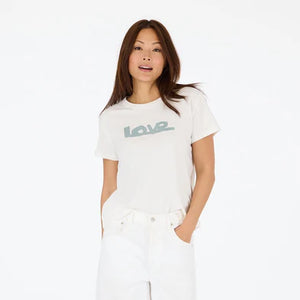 Kerri Rosenthal - Suke Tee Love Lines - White/Carbon Grey