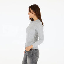 Load image into Gallery viewer, Kerri Rosenthal - Long Sleeve Rib Tee - Grey