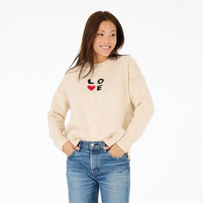 Kerri Rosenthal - Boyfriend Love Squared Sweater - Natural