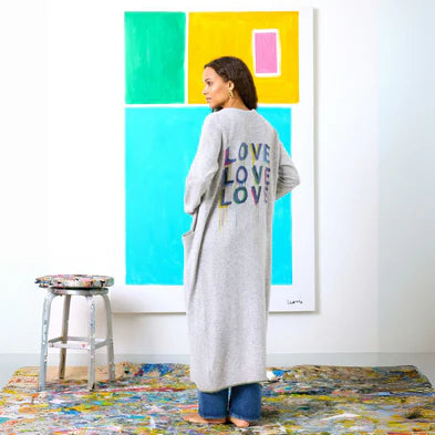 Kerri Rosenthal - Super Duper Love on Repeat Duster - Heather Grey