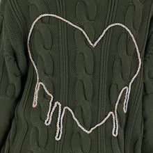 Load image into Gallery viewer, Kerri Rosenthal -Shawl Collar Helen Sweater - Pine Green