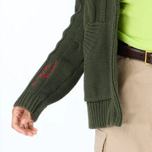 Load image into Gallery viewer, Kerri Rosenthal -Shawl Collar Helen Sweater - Pine Green