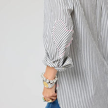 Load image into Gallery viewer, Kerri Rosenthal - Mia Stripe Shirt - Black/White