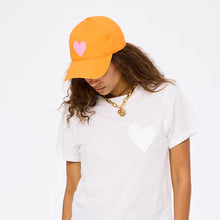 Load image into Gallery viewer, Kerri Rosenthal - KR Imperfect Heart Hat - Clementine/Palm Pink
