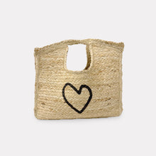 Load image into Gallery viewer, Kerri Rosenthal - Imperfect Heart Jute Tote - Beige