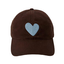 Load image into Gallery viewer, Kerri Rosenthal - Imperfect Heart Hat - Cocoa/Denim