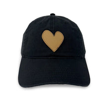 Load image into Gallery viewer, Kerri Rosenthal - Imperfect Heart Hat - Black/Brown