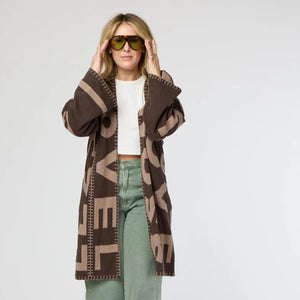 Kerri Rosenthal - Blankie Love Lesson Cardigan - Brown