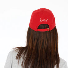 Load image into Gallery viewer, Kerri Rosenthal - Imperfect Heart Hat - Cherry/White