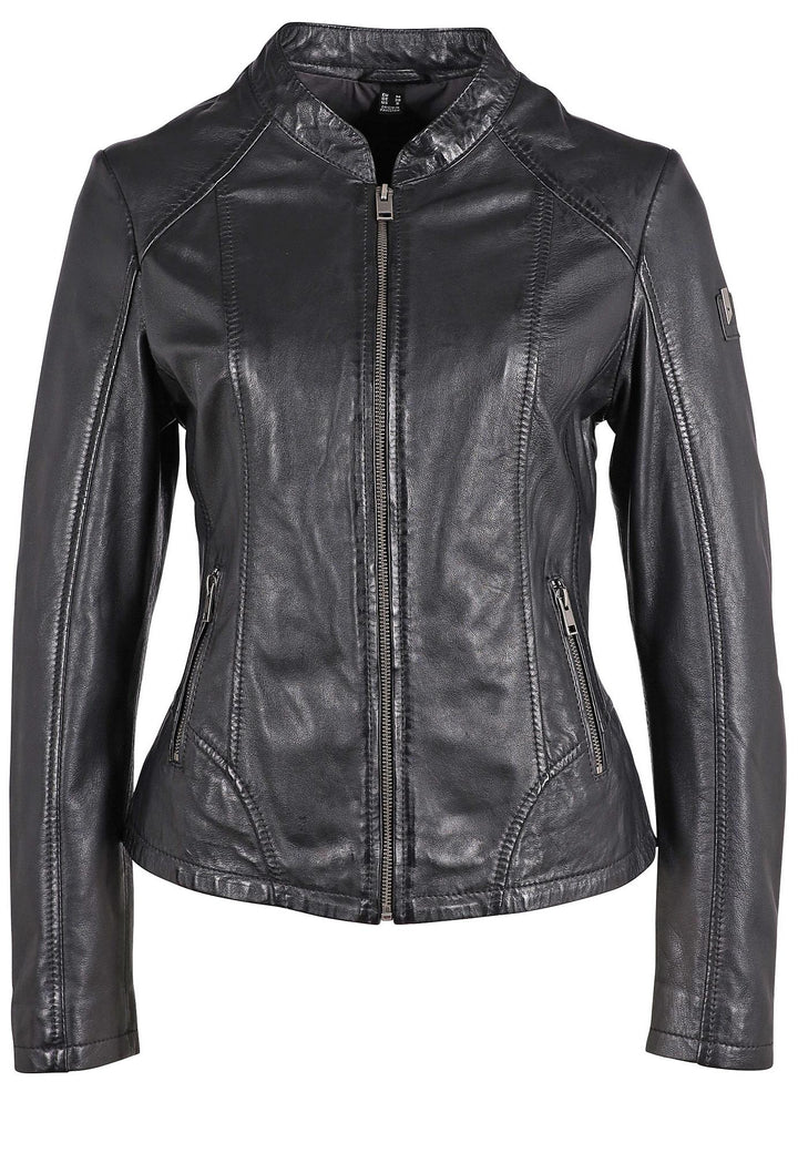 リリ M Mauritius - Lyla Leather Jacket - Black – CAMI