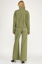 Load image into Gallery viewer, Level 99 - Blake Funnel Neck Bomber Jacket - Olivine