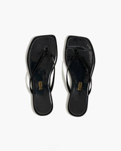 Load image into Gallery viewer, TKEES - Square Toe Lily - Licorice (Patent Black)