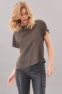 Lola and Sophie Hybrid Drop Shoulder top - Crew