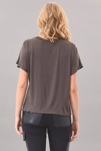 Lola and Sophie Hybrid Drop Shoulder top - Crew