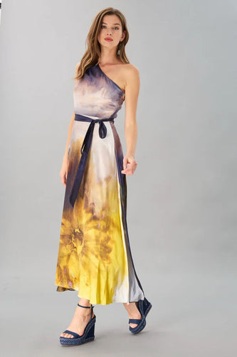 Lola & Sophie - Sunflower One Shoulder Maxi - Sun