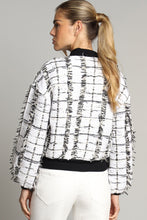 Load image into Gallery viewer, Lola &amp; Sophie - Tweed Bomber Jacket - Black &amp; White