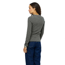 Load image into Gallery viewer, Kerri Rosenthal - Long Sleeve Rib Tee - Charcoal