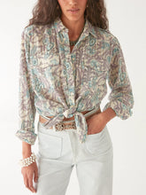 Load image into Gallery viewer, Maison Hotel - Ramona Blouse - Purple Paradise - Hawaiian Blue